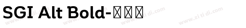 SGI Alt Bold字体转换